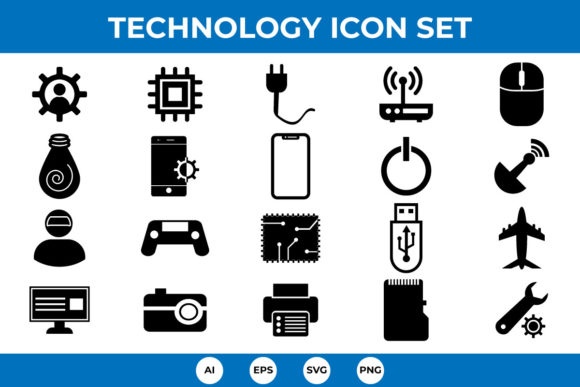 20 Flat Technology and Multimedia Icons: Essential Design Elements for Modern Apps