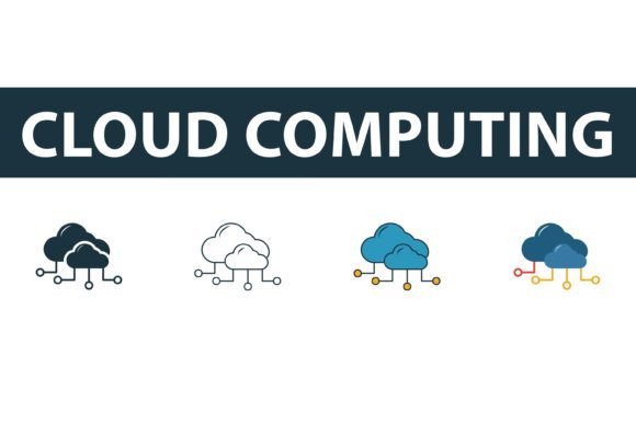 Cloud Computing Icon Set: Elevating Your Web Design with Versatile Visuals