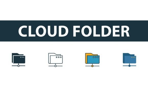 Elevating Digital Organization with the Cloud Folder Icon Set