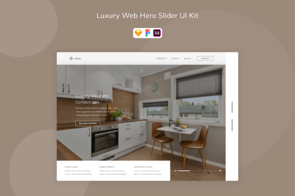 Luxury Web Hero Slider UI Kit Guide