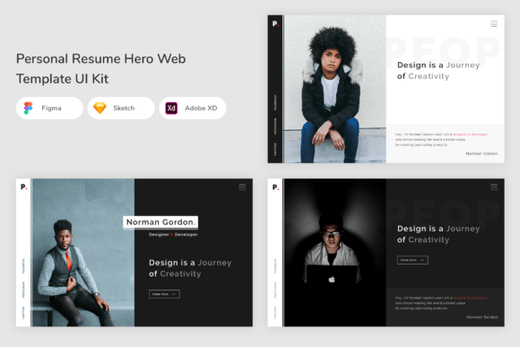 Mastering Personal Branding with the Resume Hero Web Template UI Kit
