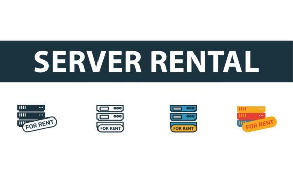 Server Rental Icon Set: Practical Visuals for Hosting and Tech Projects