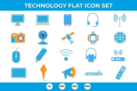 Streamlining Digital Design with the Flat Technology and Multimedia Icons Set
