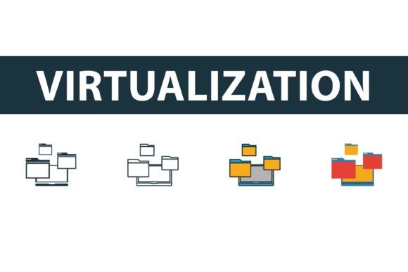 Virtualization Icon Set: Strategic Visual Assets for Modern Digital Infrastructure