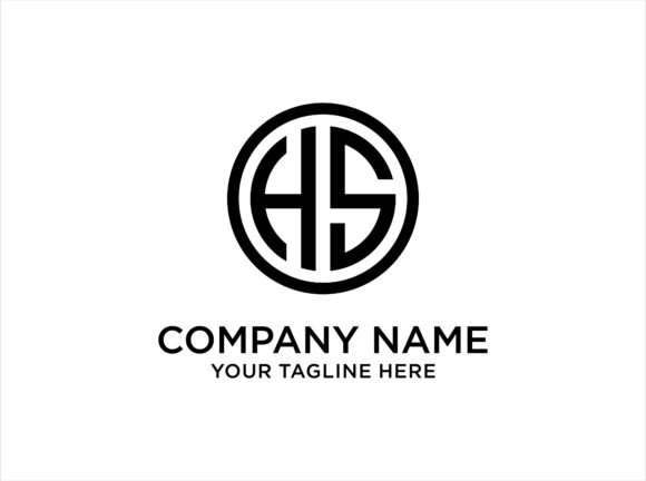 Why the Letter HS Circle Logo Design Template Works for Modern Brands